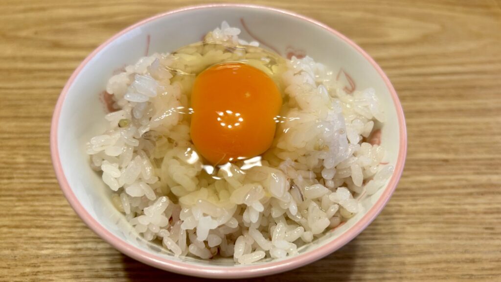 TKG(卵かけご飯)