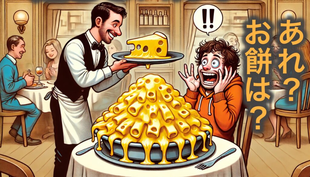 Oh! More! Cheese! Kudasai!(おぉ! もっと! チーズ! ください!!)