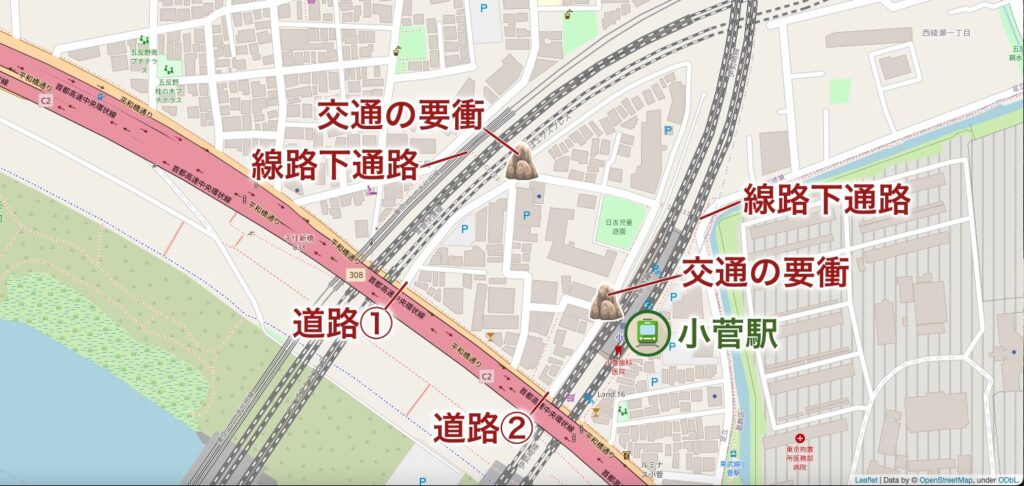 車で入れる道は実質2本だけという秘境