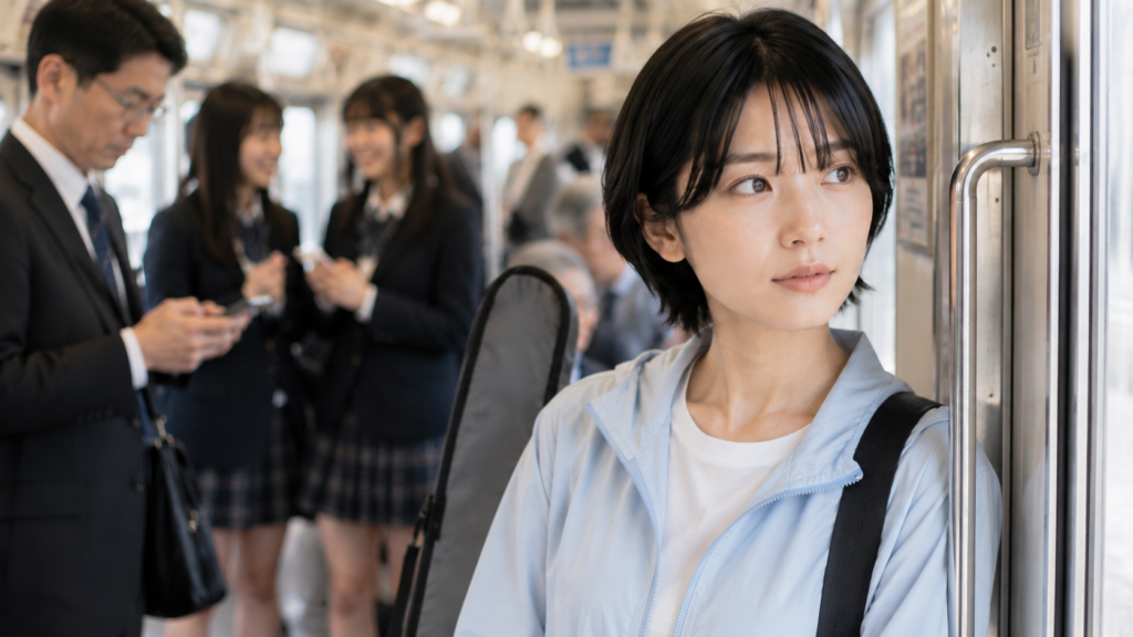 電車で釣りに行くのは恥ずかしいのか