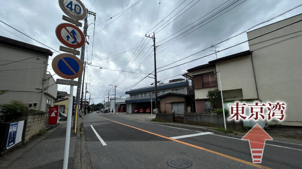 東京湾方面