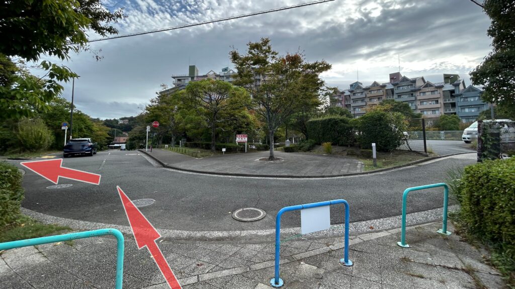 横須賀線と艦船がセットで入る崖の中腹