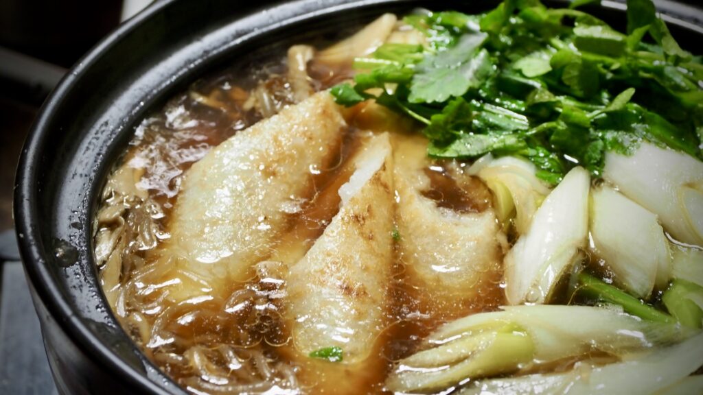 夕食:きりたんぽ鍋