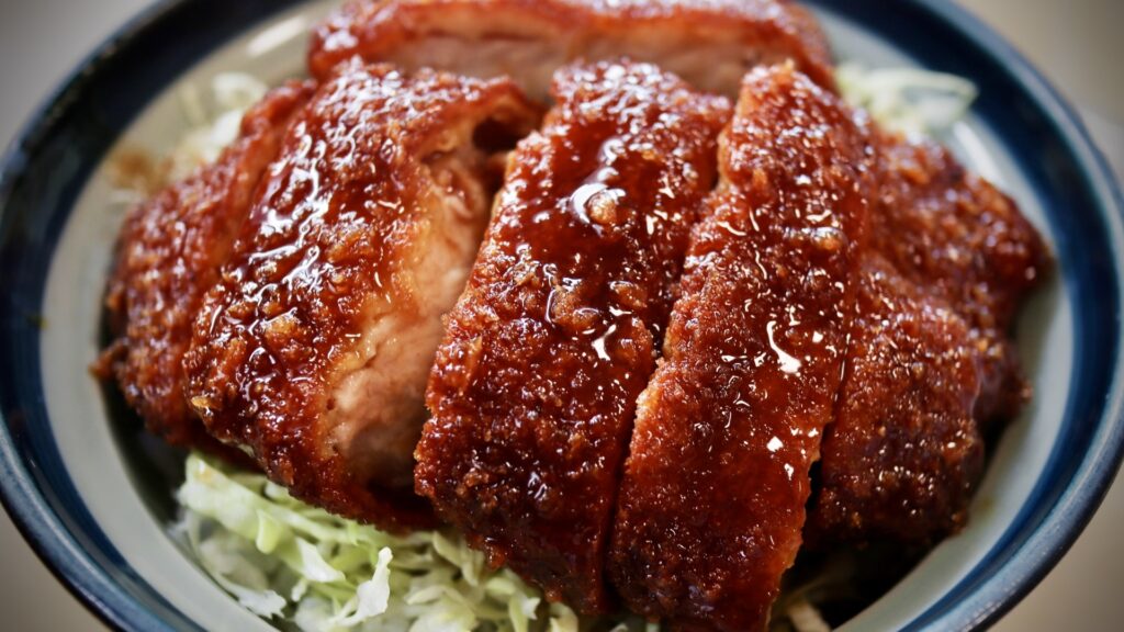 夕食:ソースカツ丼