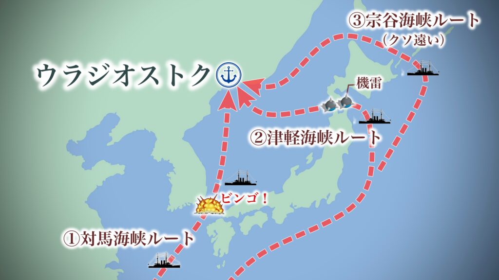 決戦の地を「対馬海峡」に賭けた東郷