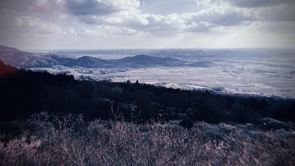 筑波山とカエルの地形的なつながり