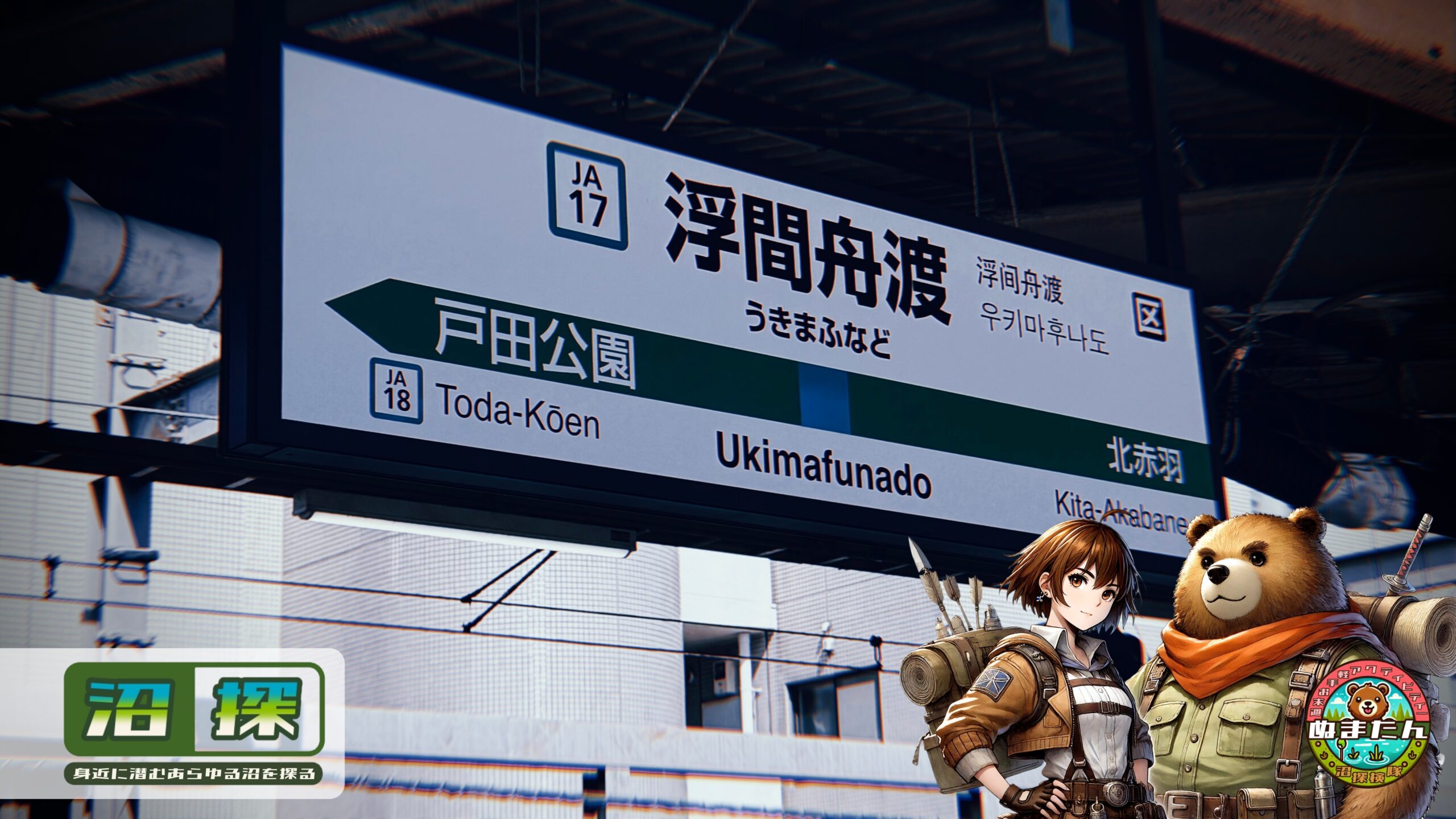 浮間舟渡は何県のどこ？：外国人が多いように感じる埼京線の謎駅と駅前の三日月湖