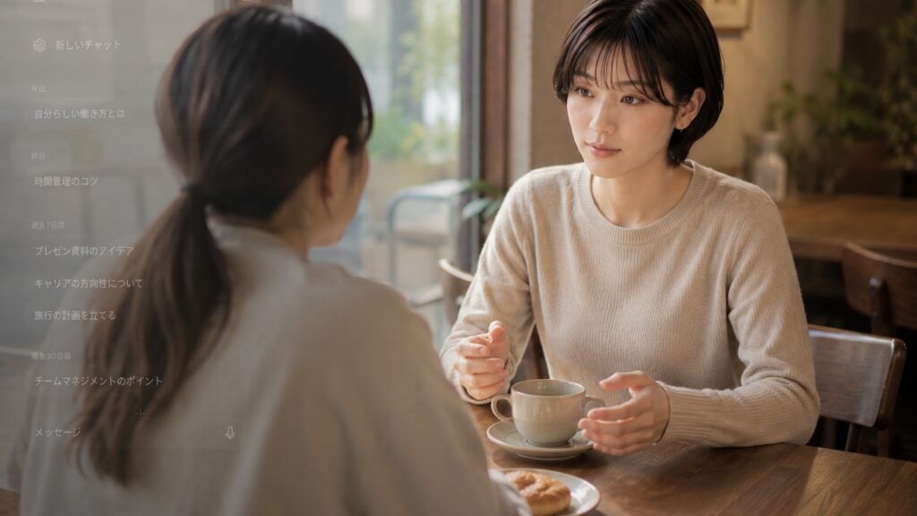 人間の悩みはチャットだけでは伝えきれない