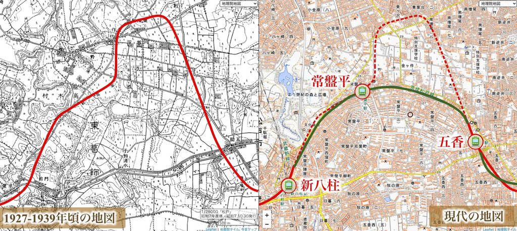 京成松戸線がクネクネしてる理由|通説